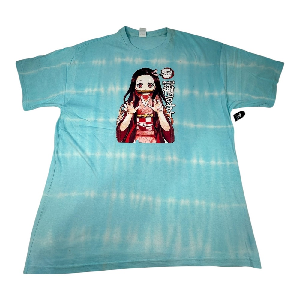 TeeStyled Demon Slayer Nezuko Tie‎ Dye Graphic Print T-Shirt XL